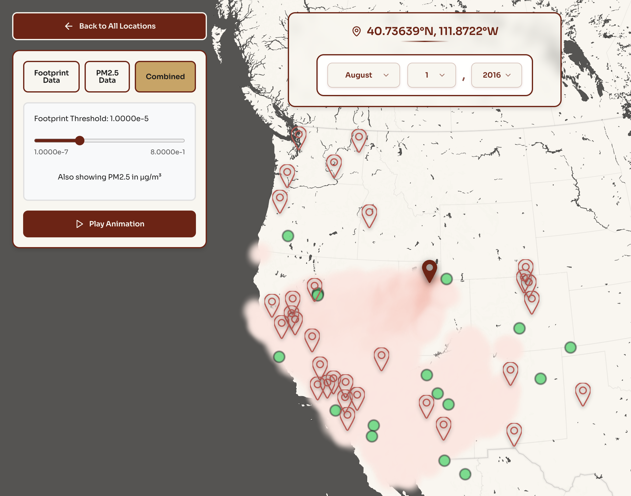 Wildfire Source Regions